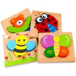 Puzzles en bois jouets montessori enfant 1 2 3 4 ans puzzle à encastrements bébés animaux jeu educatif ... Puzzles en bois jouets montessori enfant 1 2 3 4 ans puzzle à encastrements bébés animaux jeu educatif ...
