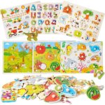 Puzzles en bois montessori - 6 pièces - jouet Éducatif pour garçons filles 1 - 4 ans Puzzles en bois montessori - 6 pièces - jouet Éducatif pour garçons filles 1 - 4 ans