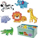 Puzzles en bois - non sp�cifi� - 6 pack - animaux - 3d - jouet �ducatif pour enfants