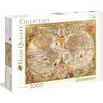 Puzzle carte ancienne - clementoni - 2000 pièces - voyage et cartes - adulte Puzzle carte ancienne - clementoni - 2000 pièces - voyage et cartes - adulte