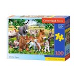 Castor puzzle 100 pi�ces - animaux de la ferme d�s 3 ans (int�rieur)