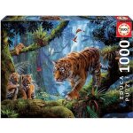 Puzzle - educa - 1000 pices - animaux - tigres sur larbre