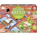 Puzzle - educa - battle jr fantasy - 16 puzzles - th�me fantastique - pour enfants � partir de 4 ans