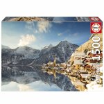 Puzzle - educa - hallstatt hiver - 1500 pi�ces - paysage - 85 x 60 cm - adulte