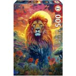 Puzzle - educa - regard majestueux du lion - 500 pices