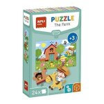 Puzzle �ducatif la ferme - apli kids - 24 pi�ces - multicolore - 3 ans