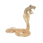 Puzzle enfant bois 3d serpent - animal sauvage