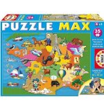 Puzzle enfant - educa - france - 35 pi�ces - voyage et cartes