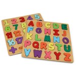 Puzzle enfant - wj - alphabet bois couleur - 2 pices - pour tout - petits - ducatif