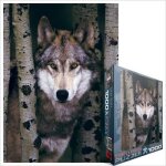 Puzzle eurographics 1000 pi�ces - loup gris - animaux - adulte - int�rieur
