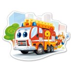 Puzzle forme - camion de pompier - castorland - 12 pièces - véhicules et engins - pour enfant de 3 ans ... Puzzle forme - camion de pompier - castorland - 12 pièces - véhicules et engins - pour enfant de 3 ans ...