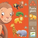 Puzzle géant ouistiti et ses amis - djeco - animaux - 6 puzzles de 4 6 et 9 pièces Puzzle géant ouistiti et ses amis - djeco - animaux - 6 puzzles de 4 6 et 9 pièces