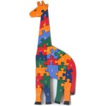 Puzzle girafe en bois pour enfent puzzle couleur 3d avec 26 chiffres et lettres jouets ducatifs cadeau ...