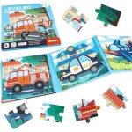 Puzzle magn�tique - marque - mod�le - 12 - 16 - 20 pcs - enfants en voiture
