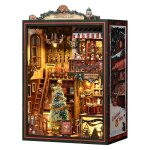 A puzzle maison miniature � monter soi - m�me puzzle 3d en bois dot� de lumi�res led dun m�canisme musical ...