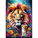 Puzzle - maternal love collection - lions - 1000 pi�ces - th�me animaux