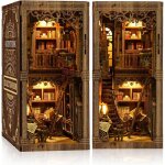 Puzzle miniature en bois diy salle de collection led serre - livres 3d d�cor �tag�re cadeaux cr�atifs ...