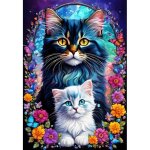 Puzzle - mutterliebe kollektion - 1000 pi�ces - chats - collection amour maternel