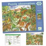 Puzzle dobservation 100 pièces - djeco - dinosaures - animaux - pour enfants de 5 ans et plus Puzzle dobservation 100 pièces - djeco - dinosaures - animaux - pour enfants de 5 ans et plus