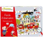 Puzzle dobservation - pompiers - avenue mandarine - 76 pi�ces - int�rieur - mixte - a partir de 5 ans ...