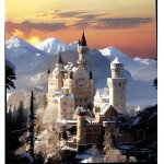 Puzzle paysage et nature - clementoni - neuschwanstein - 1500 pi�ces - a partir de 7 ans - mat�riaux ...