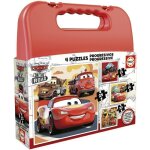 Puzzle progressif cars - malette de 4 puzzles - educa - 12 - 16 - 20 - 25 pices