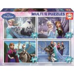 Puzzle la reine des neiges - educa - 4 puzzles progressifs - 380 pices