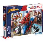 Puzzle spider - man - clementoni - 104 pices maxi - dessins anims et bd - enfant 4 ans et plus