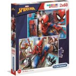 Puzzle spider - man - clementoni - 2x60 pi�ces - dessins anim�s et bd - marvel