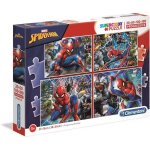 Puzzle spider - man - clementoni - 4 puzzles de 20 � 380 pi�ces - dessins anim�s et bd