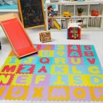 Puzzle tapis 36 pcs en mousse pour bb contre planchers / sols froids - dianwaa