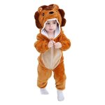 Pyjamabebe combinaison pyjamagrenouill�re barboteuse � capucheb�b� combinaison hiver forme animal d�guisement( ...