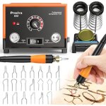 Pyrograveur sur bois preciva 935 kit temp�rature r�glable 250 - 750�c avec 20 pointes