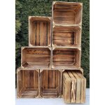 Pyxidas lot de 9 caisses en bois pour le stockage lorganisation et la dcoration intrieure effet brl ...