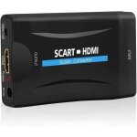 Convertisseur vido audio - qgecen - pritel vers hdmi - sortie 720 / 1080p - noir - adaptateur scart ...