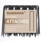 Qianruida 50 sardines jardinage piquets de fixation agrafes pour toile de paillage sardines de fixation ...
