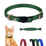 Qianruida collier chat anti Étranglement collier chaton cuir collier réglable colliers sécurité pour ... Qianruida collier chat anti Étranglement collier chaton cuir collier réglable colliers sécurité pour ...