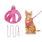Qianruida harnais laisse chatharnais rglable chaton en mesh doux respirantgilet pour chat rflchissant ...