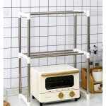 Qifashma®meuble etagere - support à micro - ondes extensibleavec 6 crochets47 - 87x24x63cm(l * w * h) ... Qifashma®meuble etagere - support à micro - ondes extensibleavec 6 crochets47 - 87x24x63cm(l * w * h) ...