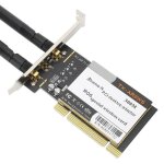 Adaptateur pci wifi - qiilu - tx - ar9ws - 300mbps - 802. 11b / g / n - 2 antennes ar9223