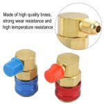 Qiilu coupleurs rapides paire de raccords rapides de joints de fluorure de climatisation de voiture r134a ...