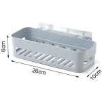 Qiilu tagre de rangement de salle de bain organisateur dtagre de rangement de panier de douche adhsif ...