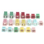 Qiilu fusible de voiture 20pcs rectangle fusible set tableau de bord fusible 20a 30a 40a 50a 60a pour ...