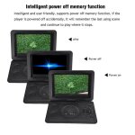 Lecteur dvd portable - qiilu - 13. 9 po - �cran hd 101 pouces - r�solution 800x480 - multifonctionnel ...