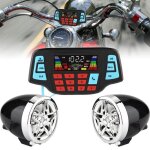 Qiilu lecteur mp3 moto lecteur mp3 de moto impermable systme de haut - parleurs stro audio porteur ...