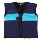 Qiilu veste de flotteur de natation veste de gilet de bain pour enfants de 1  6 ans (bleu l)