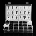 Qinqimall lot de 415 clips agrafes plastiques voiture rivets fixation panneaux de portes pare - chocs ...