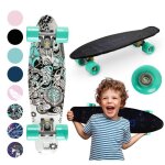 Qkids galaxy ? skateboard enfant 6?cm pu roues ? abec?7 ? ds 3 ans  50?kg ? aluminium antidrapant ...