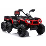 Quad �lectrique 6 roues avec remorque jc606 24v 4x4 rouge