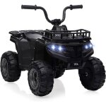 Quad �lectrique enfant 12v atv ? 4 roues 2 vitesses pneus dent�s led musique ? pour filles et gar�ons ...